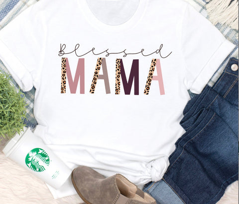 CUSTOM PRINTED - BLESSED MAMA