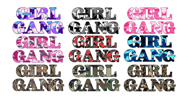 CUSTOM- PRINTED Camo BUNDLE Girl Gang